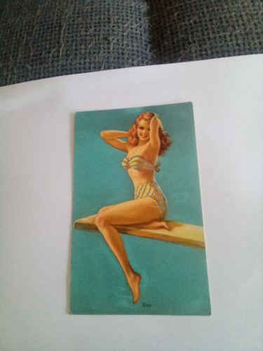 Vintage 1950s glamour pinup - 1950s,
