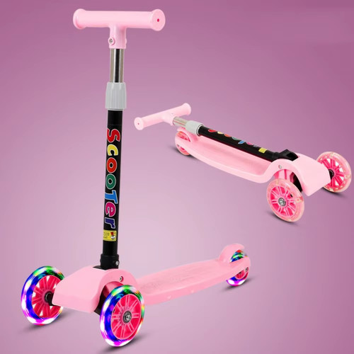 Foldable children scooter - foldable,