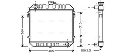 AVA Coolant Radiator OL2027