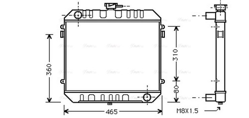 Ava coolant radiator ol2027 - coolant,