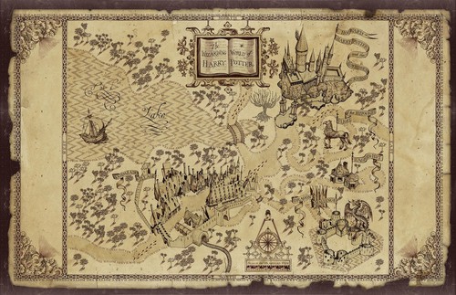 Harry potter map movie poster - potter,