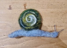 Woolen Snail Booch Pin