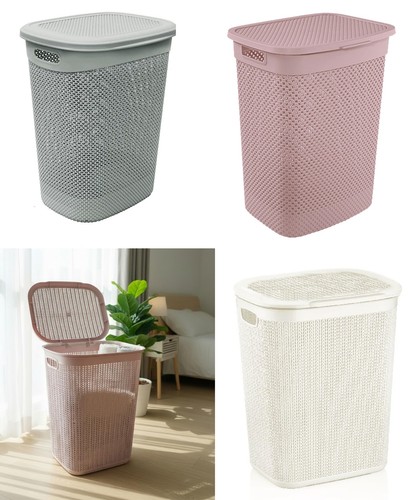 Plastic 50l laundry basket - 50l,