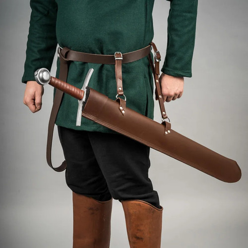 Medieval viking leather sword - viking,