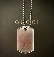 Rare GUCCI Dog Tag Plate Tag