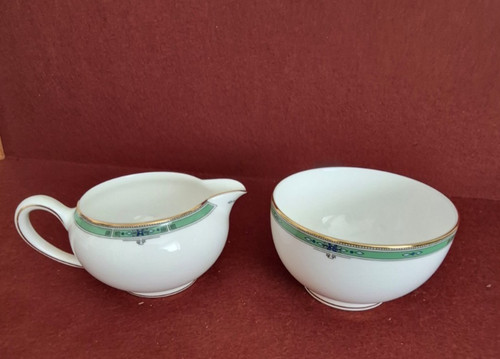 Wedgwood jade milk - jug, and
