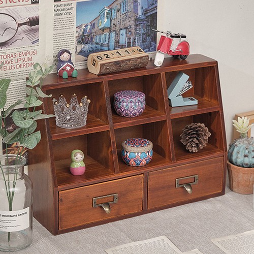 Small wooden storage chest - small,