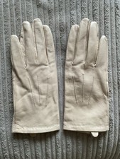 Marks & Spencer Ladies Leather Gloves Size Small Cream Colour New Without Tags