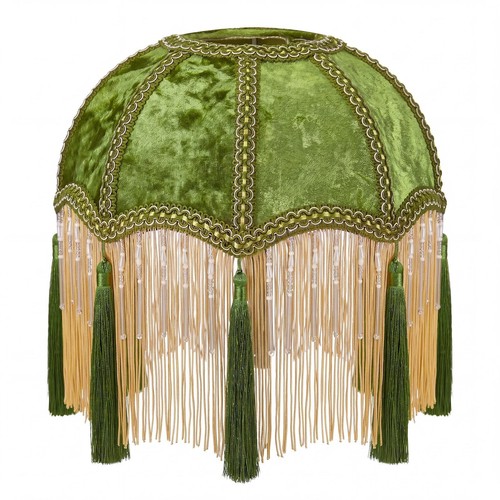 Vintage victorian velvet lamp - victorian,