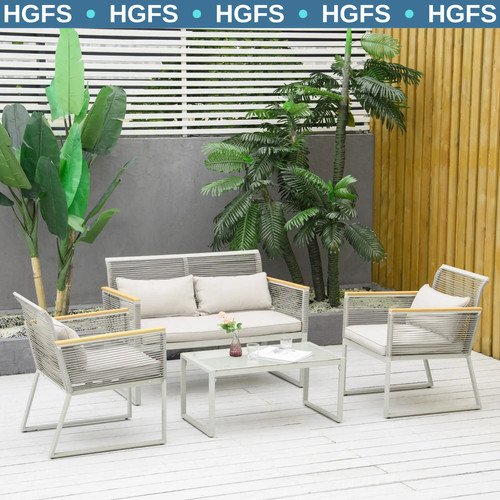 Rattan garden furniture - garden,
