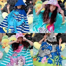 Kids Hooded Towel Poncho Pool