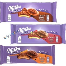 Milka Jaffa Orange Jelly, Chocolate Jelly, Raspberry Jelly Fil1ing 147g Treat