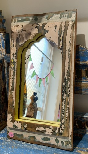 Vintage indian temple - temple, mirror