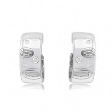 Cartier Diamond Hoop Earrings