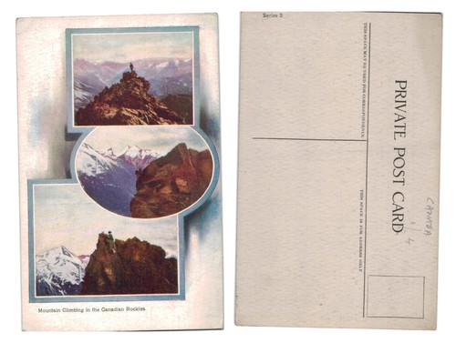 Postcard mountain climbing - postcard,