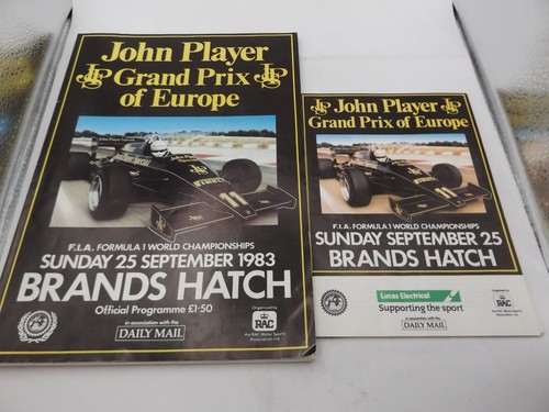 1983 brands hatch programme - brands,