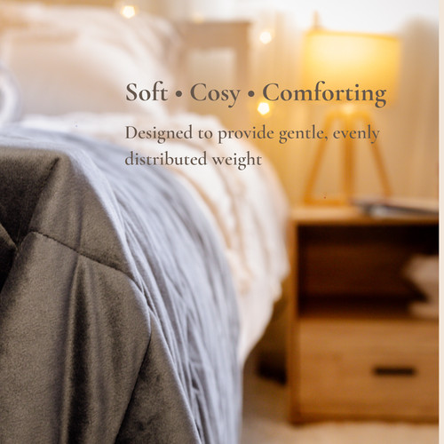 Weighted blanket grey - weighted,