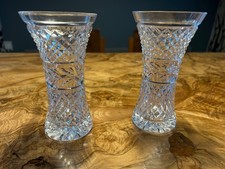 Waterford crystal Glandore corset vases