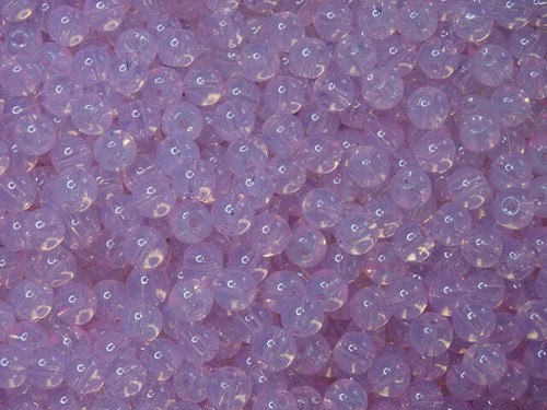 6mm glass beads rose - beads, 'rose