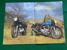 1968 MATCHLESS G15 MK II 1970 ROYAL ENFIELD INTERCEPTOR II ADVERT A4 X 2 FILE 47