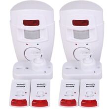 2X Garden Shed Wireless Motion Sensing Alarm,Home Security + 4PCS Remote Control