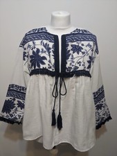 Zara Gauze Flower Print Tassle