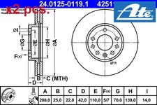 Pcs front rear - /, brake