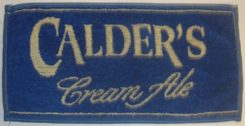 Calders cream ale bar towel - ale,