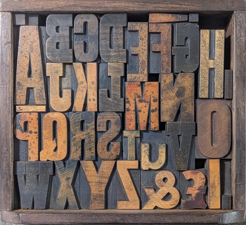 Antique vintage letterpress - antique,