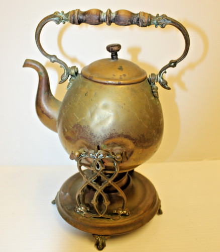 Vintage copper kettle teapot - vintage, kettle/