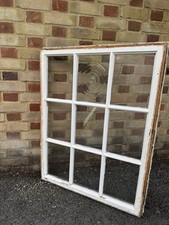 Reclaimed Old Georgian 9 Panel Wooden Window 1010 Or 985mm x 787 Or 765mm