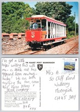 c42061 Electric railway Minorca Station Laxey  Isle of Man  postcard 2016 stamp