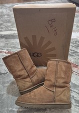 UGG Classic Short Boots Women’s UK 5.5 Tan Brown Suede 