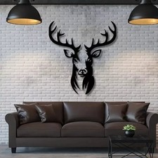 Rustic Metal Deer Head Wall