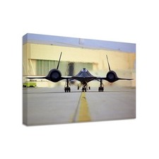 SR-71 Blackbird Head on - Framed Canvas Art Print - Stealth Jet - Many Sizes