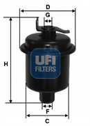 Ufi 621 fuel - ufi, filter