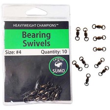 Bearing Swivels, #4 (10pcs) for Strong Rigs, Fighting Blue Catfish, Flatheads