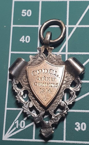 Silver gold fob medal - silver/gold/,