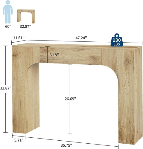Farmhouse console table - console,