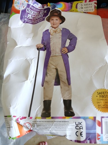 Willy wonka costume size - ,
