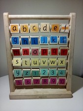 Wooden Letters Abacus.