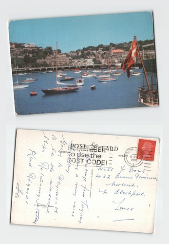 Postcard the harbour - -,