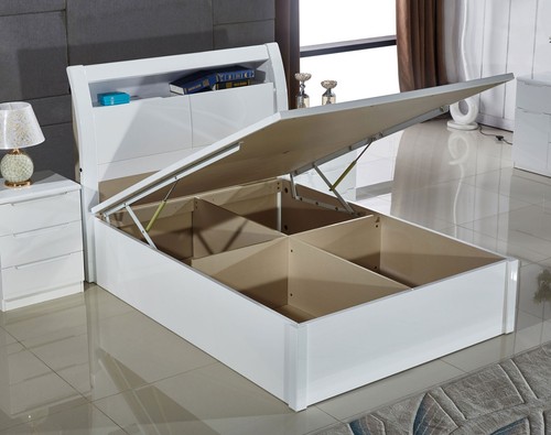 Island high gloss ottoman - f,