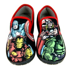 Boys Marvel Avengers Thor Hulk Iron Man Slippers Kids Mules Shoes Booties Size 