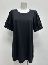 Ex Yours Ladies Cotton Blend Basic Black Longline T-Shirt Sizes 16-40