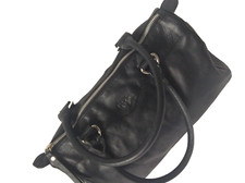 Gigi Handbag Women Medium Size Workwear Grey Charm Shoulder bag L32 H21 D17 cm