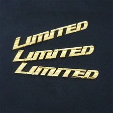 3x Chrome LIMITED Golden Metal