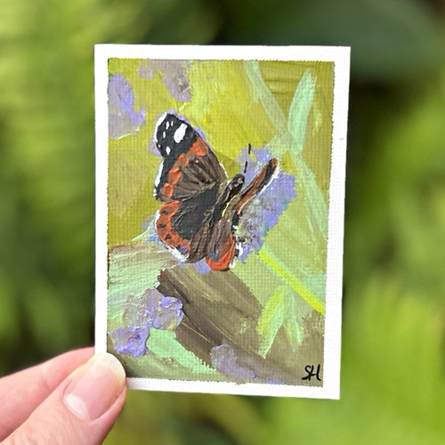 Aceo trading card - , signed