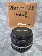 [N. MINT] BOXED Nikon Series E 28mm f/2.8 AI-S F Mount Lens - EXCELLENT OPTICS