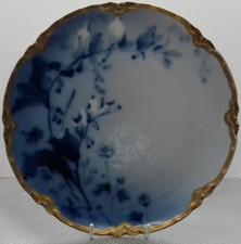 Vintage Limoges China Collector Plate : Haviland & Co : Blue Floral : France